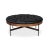 Modern Black Leather Cocktail Ottoman For Sale - Image 12 of 15