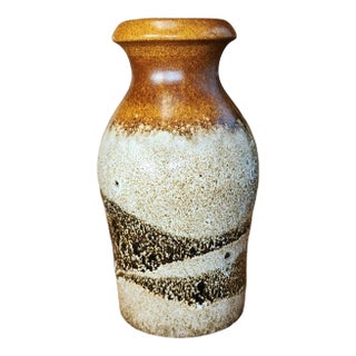 Scheurich Keramik Germany Mid-Century Mottled Vase For Sale