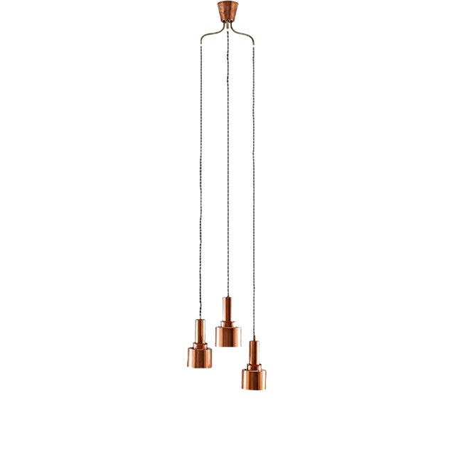 Copper T292 Pendant by Hans-Agne Jakobsson, 1960s For Sale