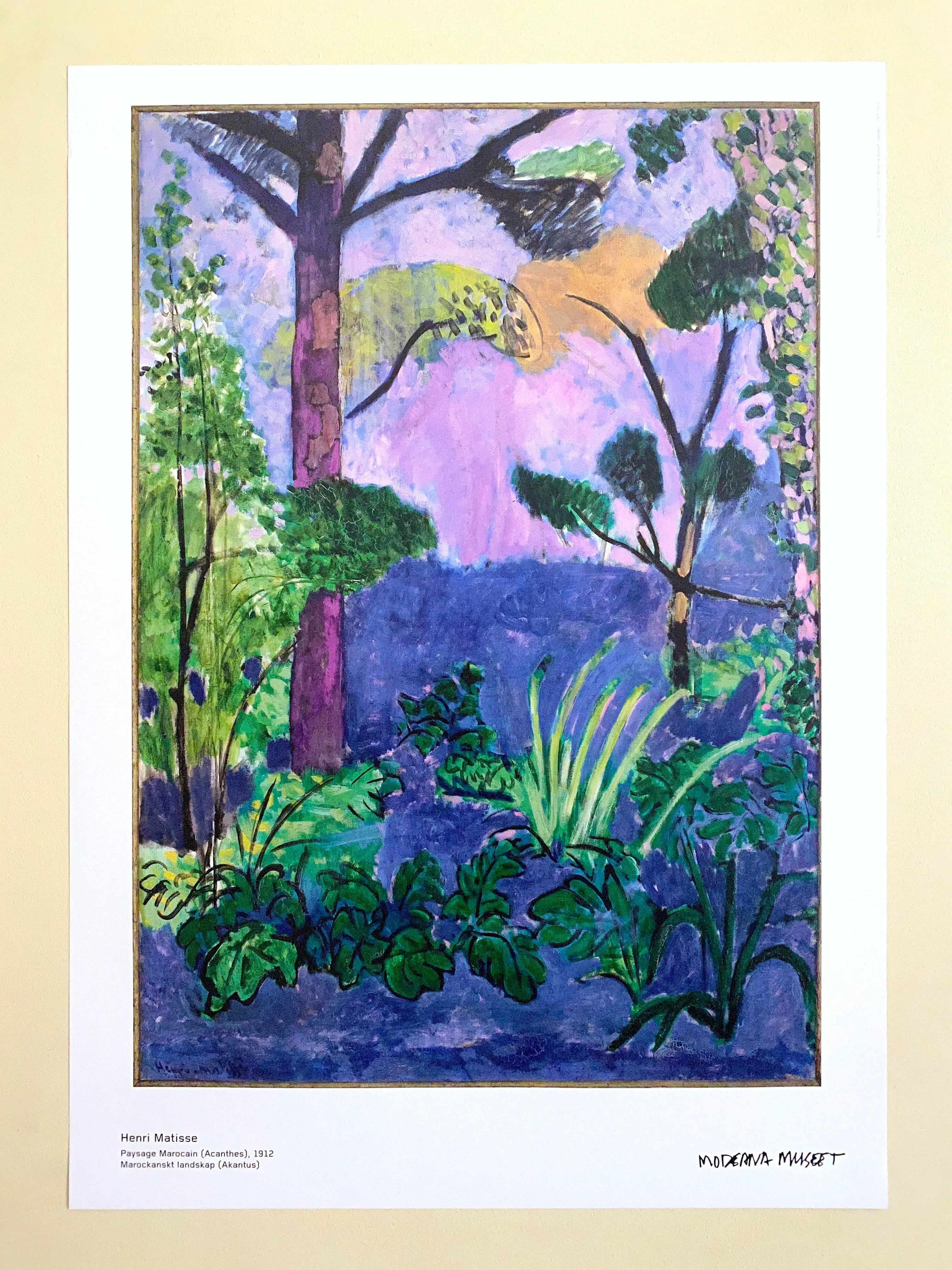 Henri Matisse Lithograph Print Sweden Museum Fauvism Poster