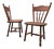 Victorian Oak Children's Stick Back Chairs, 1960s, Set of 2 For Sale