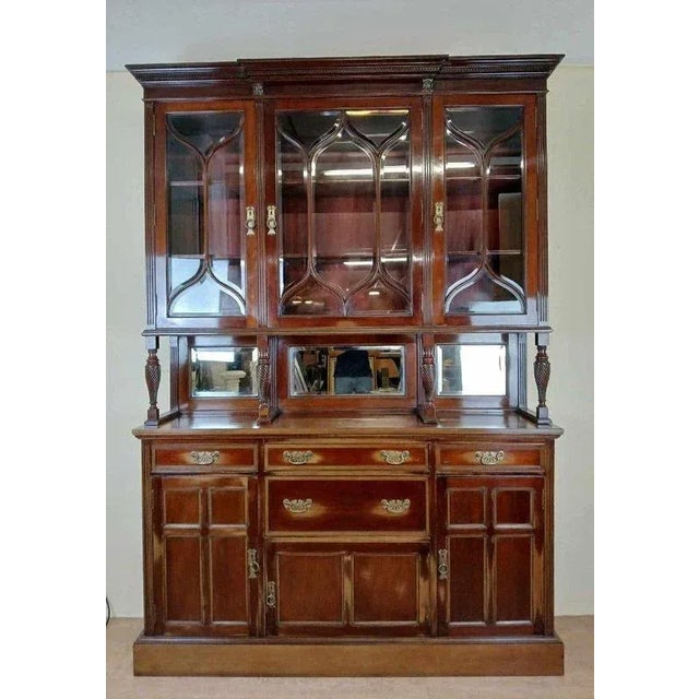 Large Antique Library in Mahogany, 1800s For Sale - Image 9 of 9