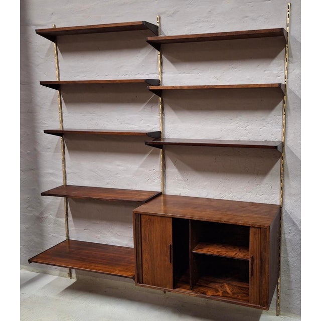 Rosewood Modular Shelf System by Kai Kristiansen for Fm Møbler, Denmark, 1960s For Sale - Image 10 of 13
