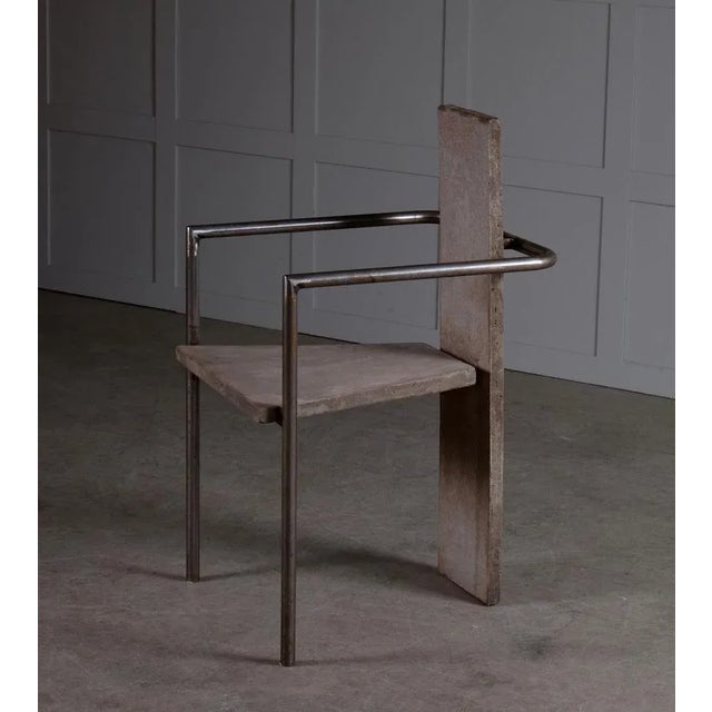 Concrete Chair by Jonas Bohlin for Källemo, Sweden, 1980s For Sale - Image 11 of 12