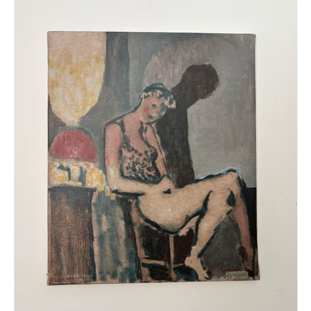 Roman, Nude Model Resting, 2001, Oil Painting on Canvas For Sale - Image 9 of 9
