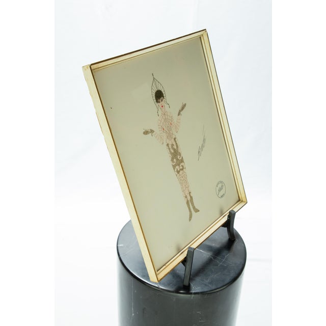 Erté Early 20th Century Erté Fashion Gouache Illustration For Sale - Image 4 of 13