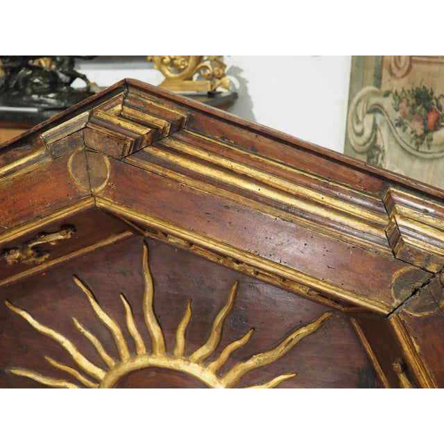 18th Century Italian Walnut Wood Pulpit Canopy For Sale - Image 11 of 13