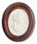 Oval Relief Plaque in Biscuit Porcelain with Female Portrait from Meissen, 1970s For Sale