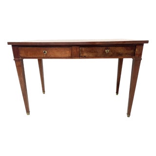 Louis XVI Style Desk in Mahogany and Veneer, 20th Century For Sale
