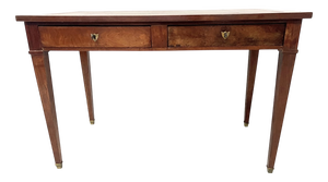 Louis XVI Style Desk in Mahogany and Veneer, 20th Century