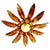 Spanish Solar Crown Sunburst Light with Gilt Gold Finish, 1950 For Sale - Image 11 of 11