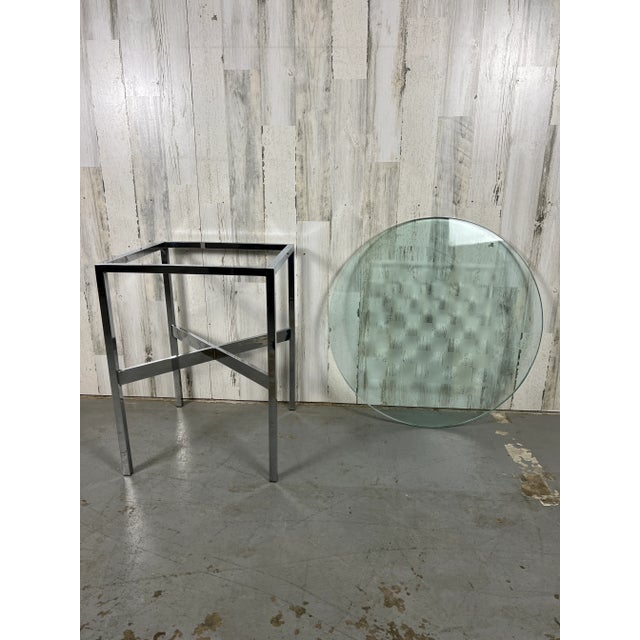 Vintage Chrome and Glass Game Table For Sale - Image 11 of 13