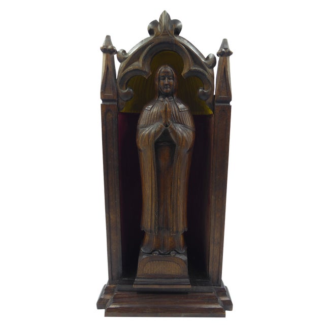 Antique Altar with Madonna, 1890s For Sale