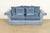 A gorgeous traditional velvet upholstered roll arm sofa or loveseat By Baker Furniture USA, Circa 1980s Measures: 86"W x...