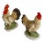 Vintage Homeco Rooster and Hen Porcelain Figurines - a Pair For Sale