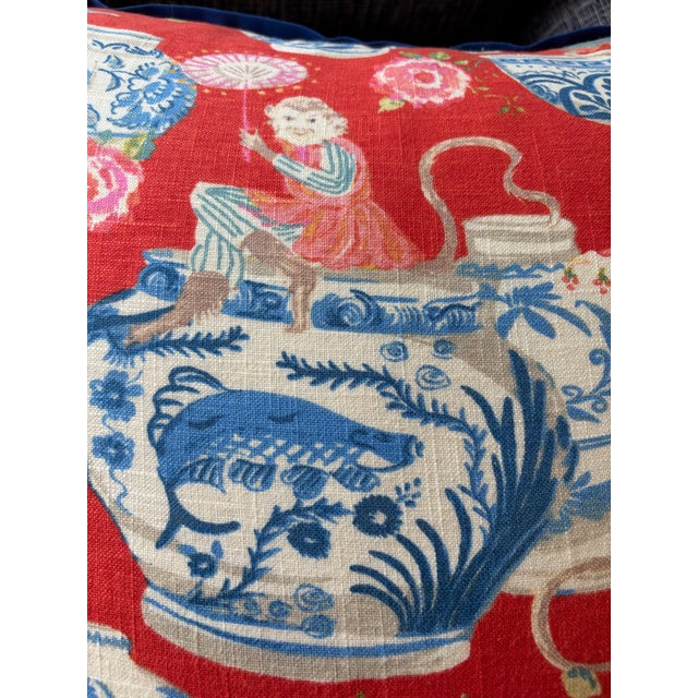 Monkey Pattern Pillow For Sale In Savannah - Image 6 of 6