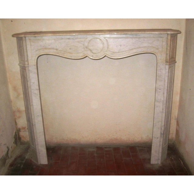 Fireplace Frame in White Marble, Early 1900s For Sale - Image 17 of 18