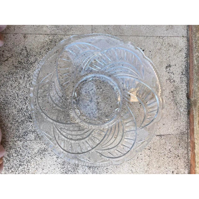 Circular Engraved Glass Plate, 1960s For Sale - Image 12 of 15