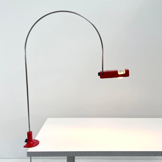 Red Spider Desk Lamp by Joe Colombo for Oluce, 1970s For Sale - Image 11 of 11