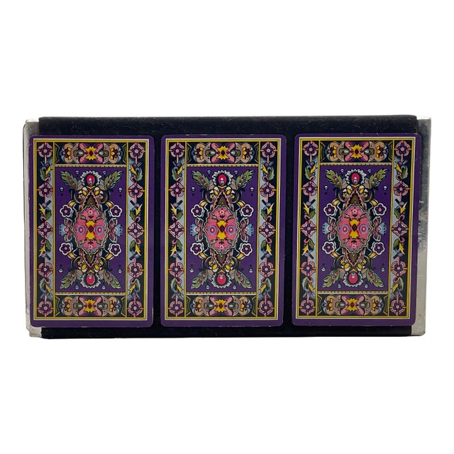 1950’s Persian Rug Inspired Playing Cards For Sale