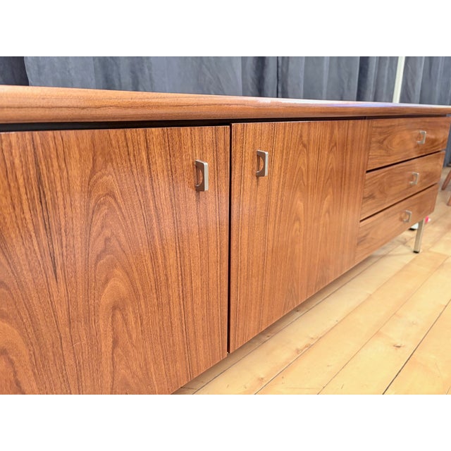 Walnut Veneer Sideboard, Germany, 1970s For Sale - Image 6 of 15