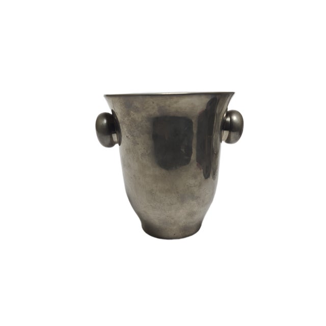 Silver Art Deco Ice Bucket, Belgium, 1950s For Sale - Image 8 of 9