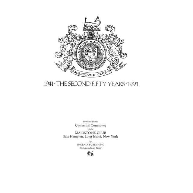Traditional Maidstone Club: The First and Second Fifty Years 1891-1991 For Sale - Image 3 of 18