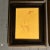 2 original drawings on bright yellow paper unsigned study Overall size with frame is 13.5 x 16.5