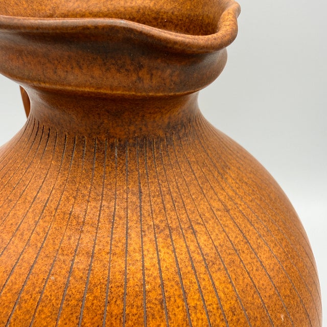 Brown Large Handled Jug with Pewter Lid from Wilhelm Kagel, 1950s For Sale - Image 8 of 10
