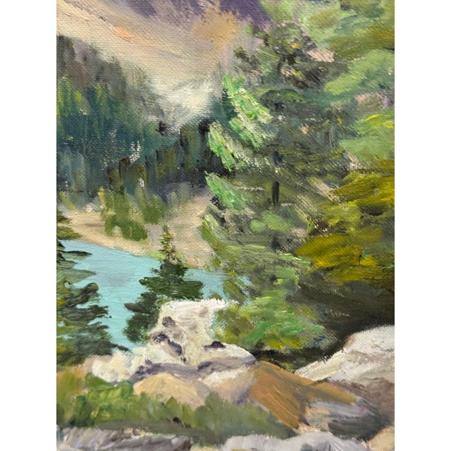 Late 20th Century E. Loper Framed Acrylic on Board of Landscape For Sale - Image 11 of 13
