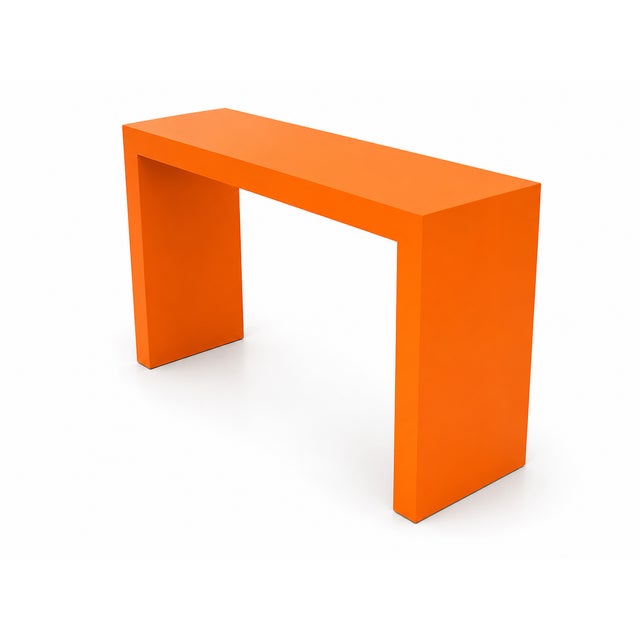 Mid Century Modern Parsons Style Console For Sale - Image 4 of 5
