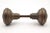 Traditional Pair of Vintage 2.25 In. Concentric Brass Passage Door Knobs For Sale - Image 3 of 5