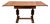 Vintage Rustic American Style Solid Oak Trestle Dining Table For Sale