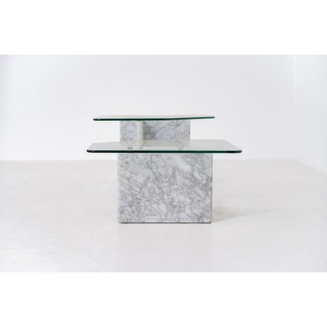 1970s Marble & Glass Coffee Tables, Set of 2 For Sale - Image 5 of 11