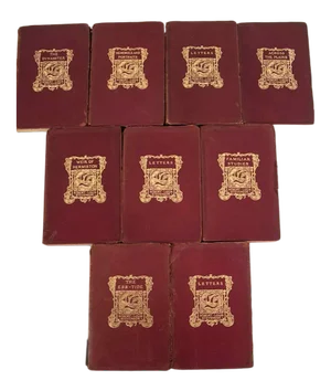 Set of 8 Leather Bound Books - Robert Louis Stevenson
