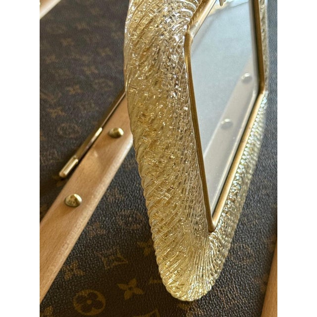 Gold Murano Glass Photo Frame, 2000s For Sale - Image 10 of 12