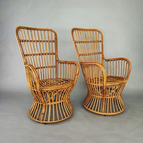 Armchairs by Luigi Caccia Dominioni, 1960s For Sale - Image 3 of 8