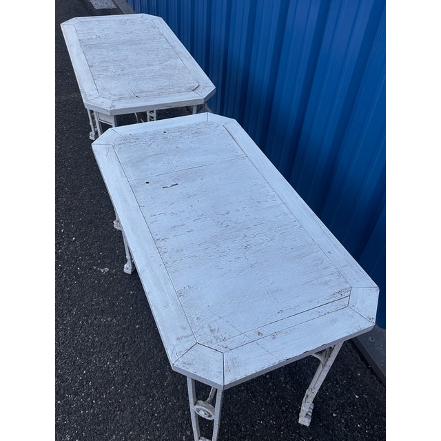 1920s 1920s Wrought Iron Potting Tables in the Manner of Maison Jansen For Sale - Image 5 of 12