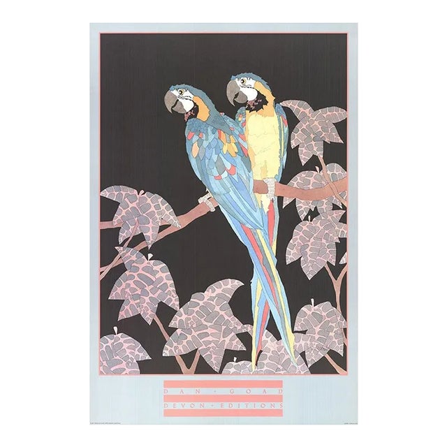 1989 Dan Goad 'Macaws' Offset Lithograph For Sale