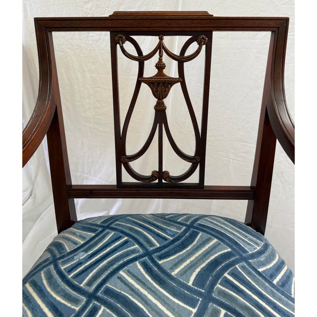 1940s Sheraton Mahogany Arm Chair For Sale In Charleston - Image 6 of 9