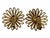 Vintage Earring Monet Flower Filigree Gold Tone Clip On Mod approx. 1 1/4" in diameter