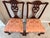 Vintage Chippendale Carved Mahogany and Damask Dining Chairs - Set of 4 For Sale - Image 12 of 18