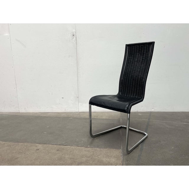 German B25 Black Cantilever Chair with Leather Cushion from Tecta by Tecta and Jean Prouve For Sale - Image 16 of 18