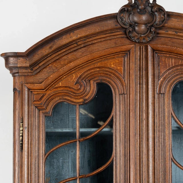 Late 18th Century French Oak Deux Corp Display Cabinet For Sale - Image 4 of 15