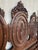 Wood Early 20th Carved Medallions Full Doble Bedframe For Sale - Image 7 of 12