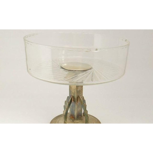 Art Deco Futurist Fruit Plate from Lviv, Poland, 1930s For Sale - Image 3 of 7