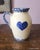 Vintage Early 1980s Buttermilk Acres Stoneware Cow & Heart Spongeware Large Pitcher For Sale In New York - Image 6 of 10