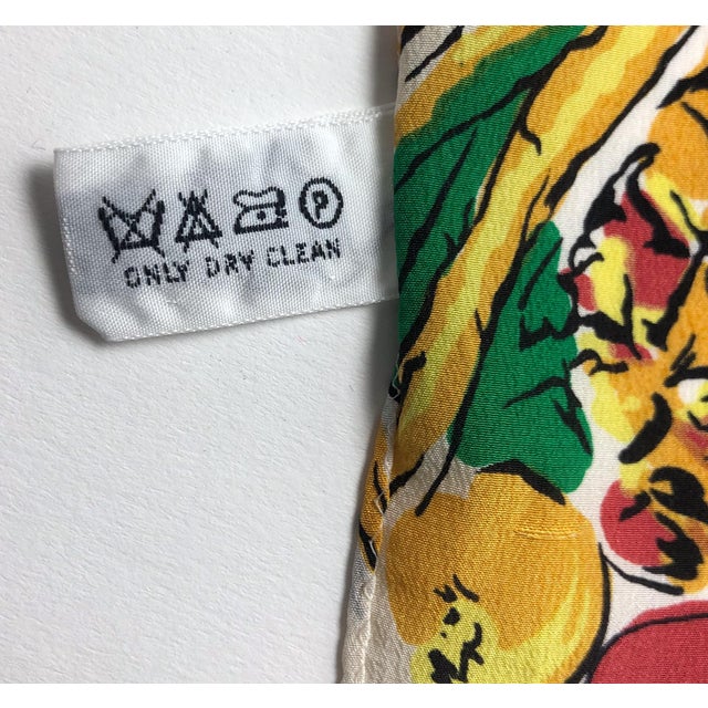 Pure Silk Coop Vintage Scarf With Wall Hanging Scarf Holder For Sale - Image 11 of 11