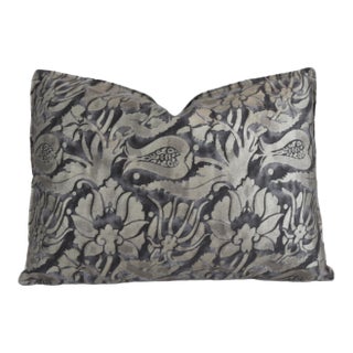 Italian Designer Mariano Fortuny Melagrana Feather/Down Pillow For Sale