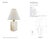 Thomas O'Brien by Visual Comfort Signature Iota Small Table Lamp in Alabaster and Hand-Rubbed Antique Brass with Linen...